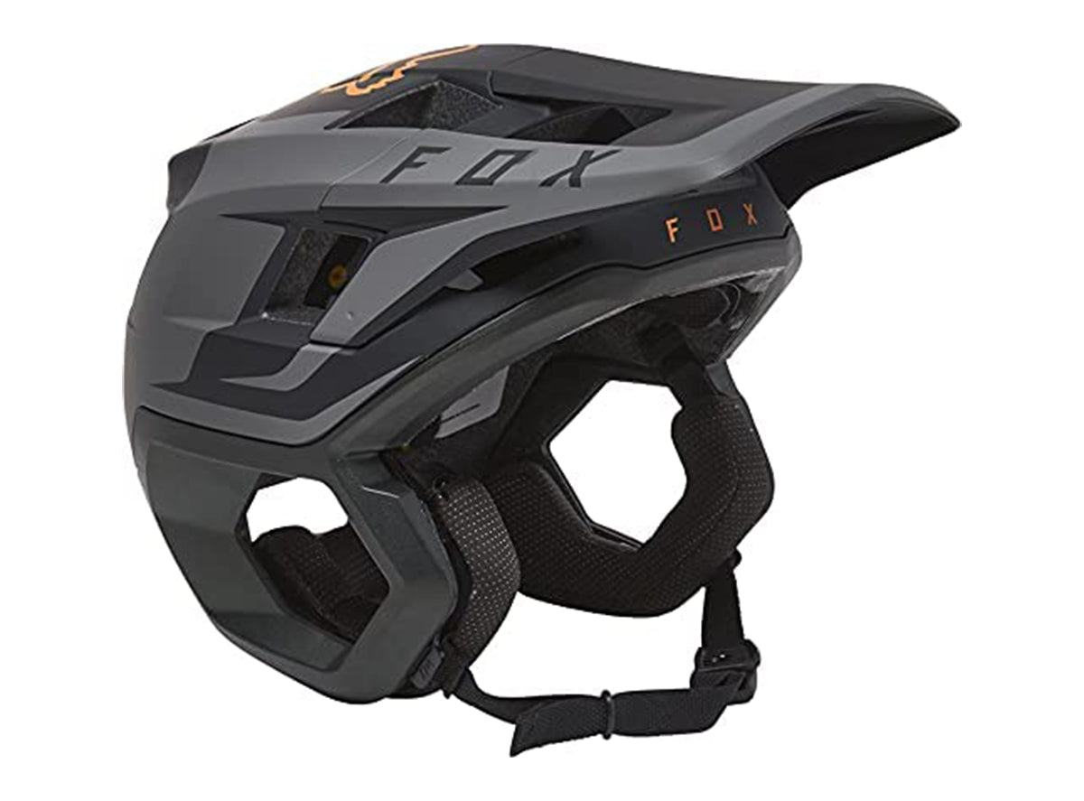 Fox Racing Dropframe Pro MTB Helmet - Sideswipe - Black-Gold - 2021 Black - Gold Small 