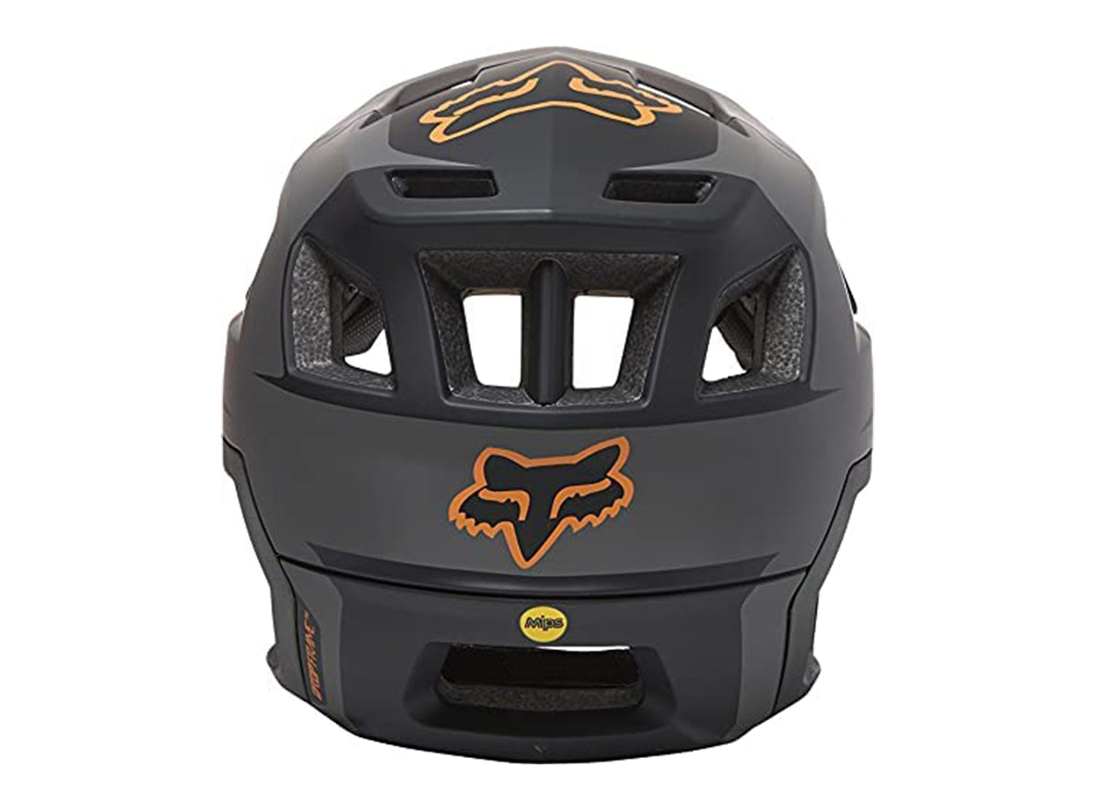 Fox Racing Dropframe Pro MTB Helmet - Sideswipe - Black-Gold - 2021