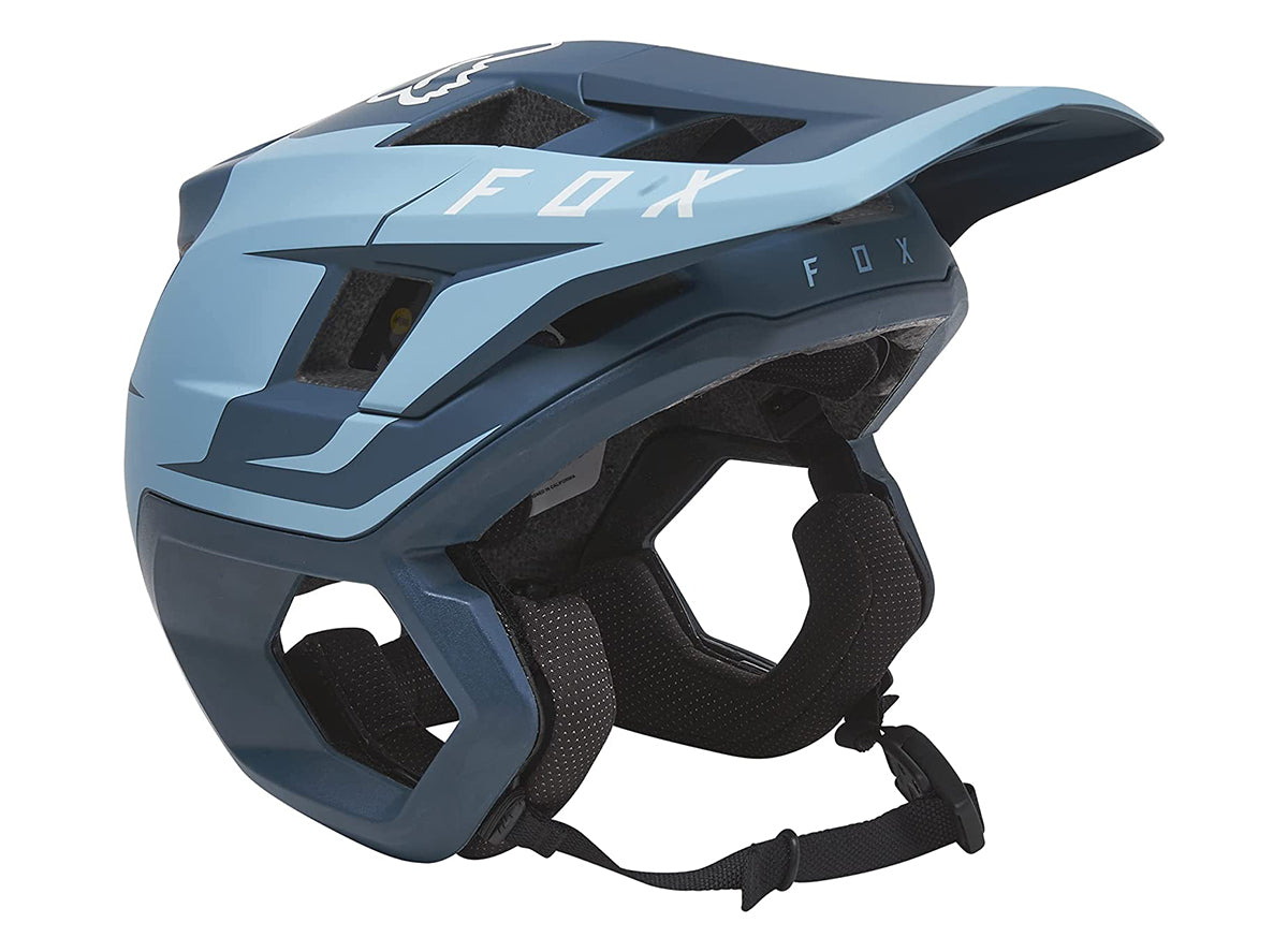 Fox Racing Dropframe Pro MTB Helmet - Sideswipe - Slate Blue - 2021 Slate Blue Small 