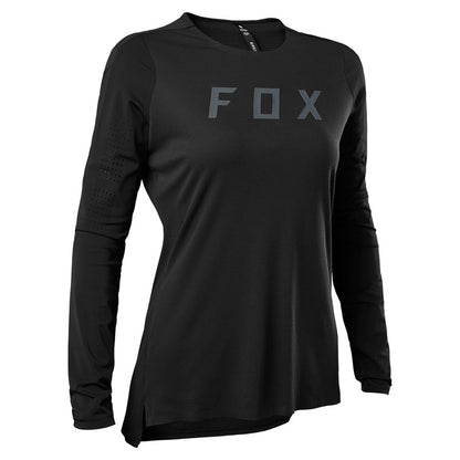 Fox Racing Flexair Pro Long Sleeve MTB Jersey - Womens - Black - 2022 Black X-Small 