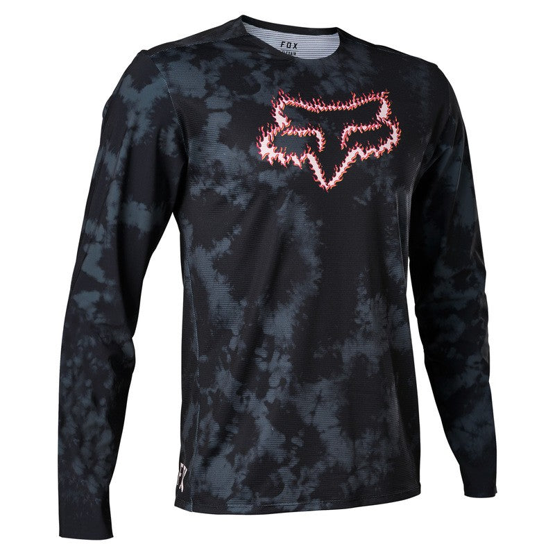 Fox Racing Flexair TS57 Long Sleeve MTB Jersey - Black - 2022 Black Small 