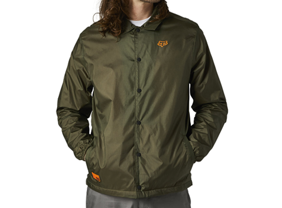 Fox Racing Hero Dirt Coaches Cycling Jacket - Fatigue Green