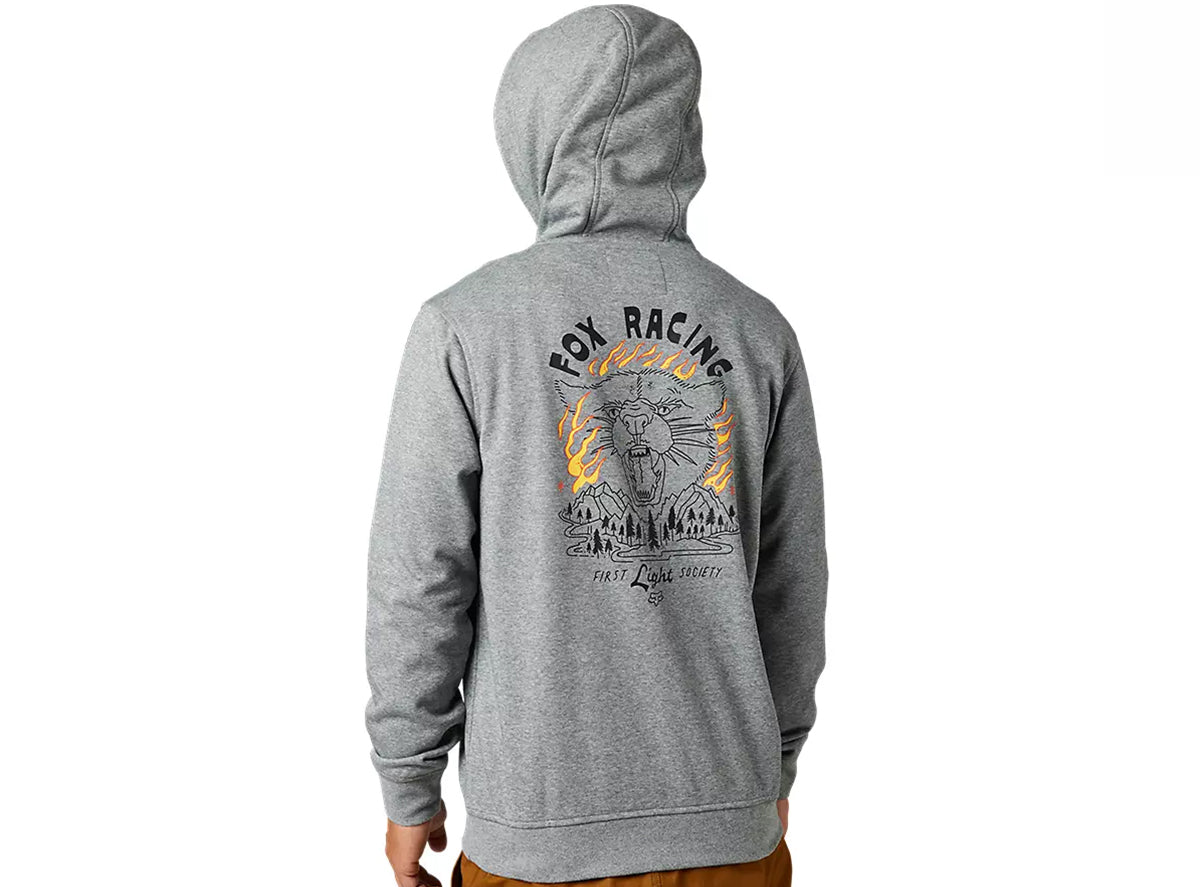 Fox Racing Parkerboss Pullover Fleece Hoodie - Heather Graphite