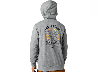 Fox Racing Parkerboss Pullover Fleece Hoodie - Heather Graphite