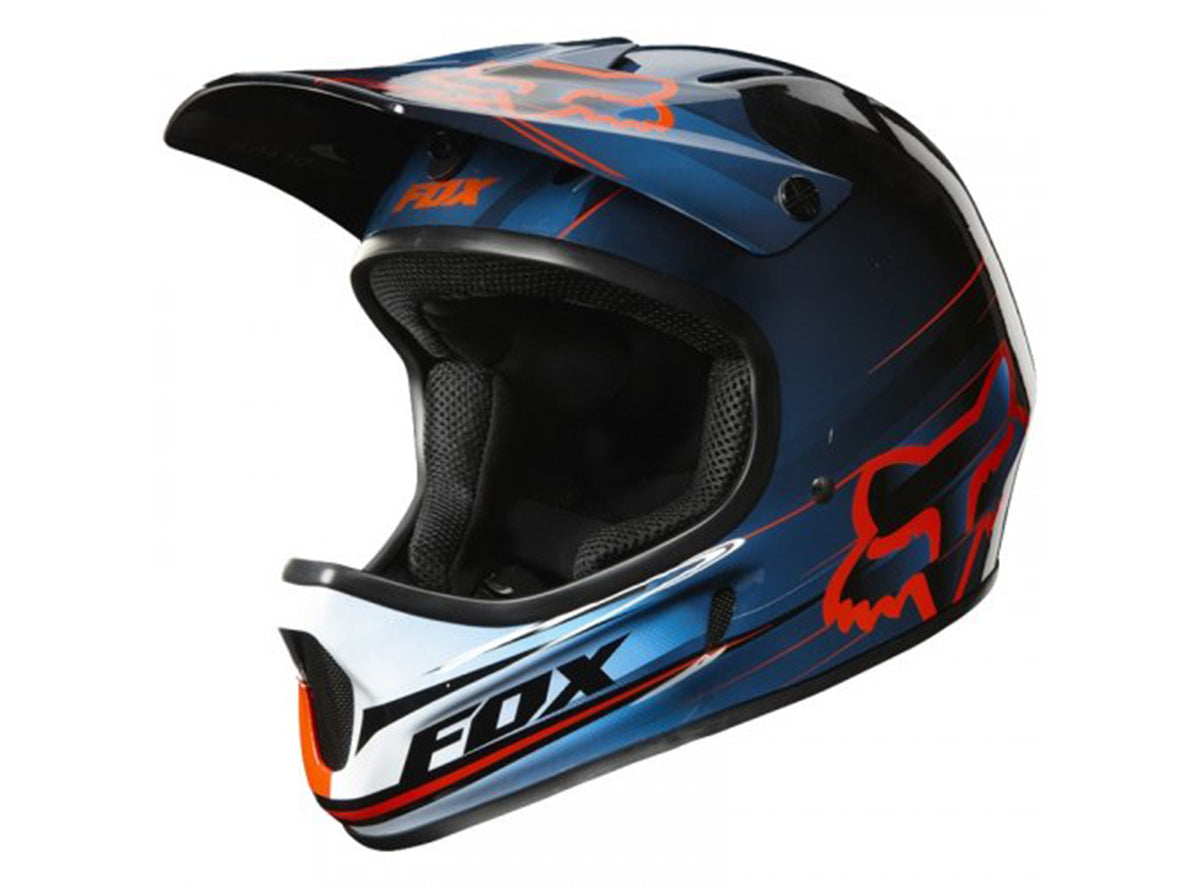 Fox Racing Rampage Full Face Helmet - Blue-Red Blue - Red Medium 