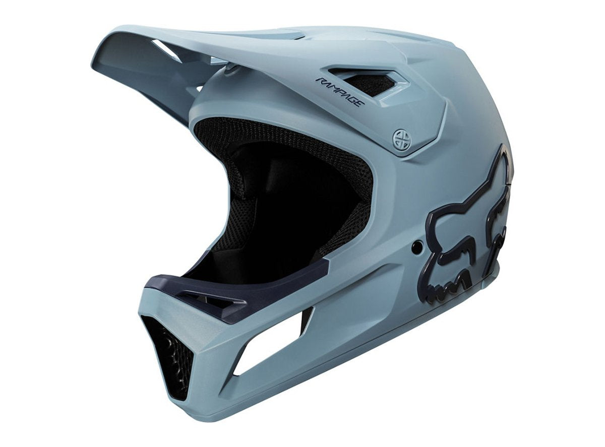 Fox Racing Rampage Full Face Helmet - Youth - Light Blue-Navy - 2020 Light Blue - Navy Small 