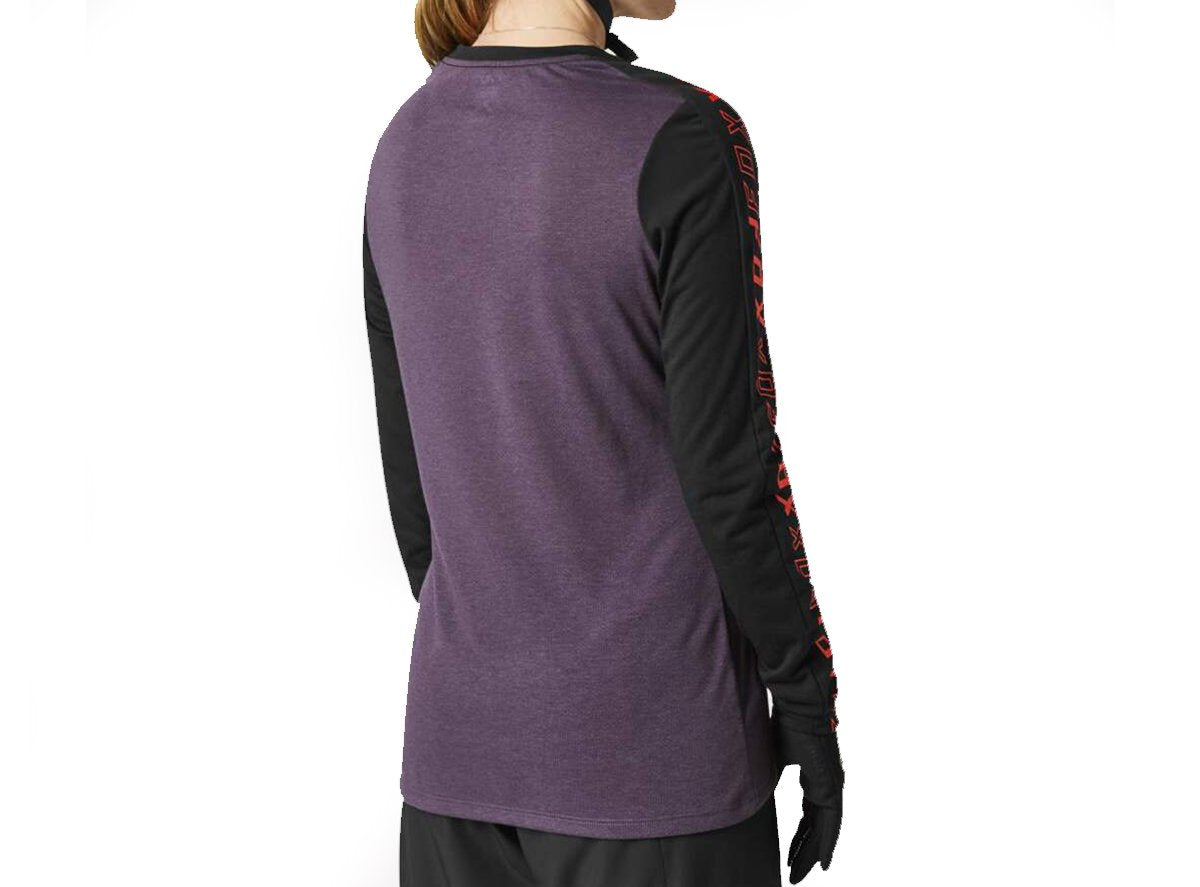 Fox Racing Ranger DR Long Sleeve MTB Jersey - Womens - Black-Purple