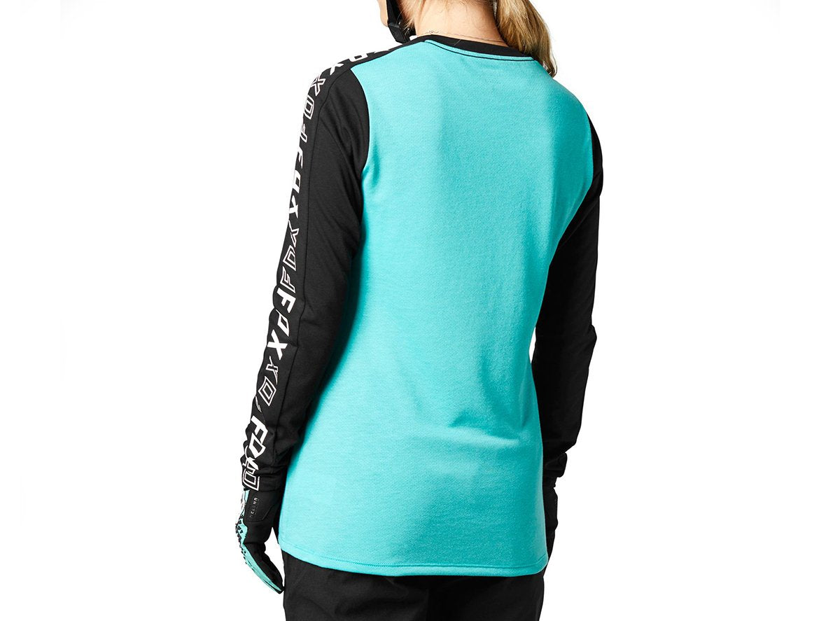 Fox Racing Ranger DR Long Sleeve MTB Jersey - Womens - Teal