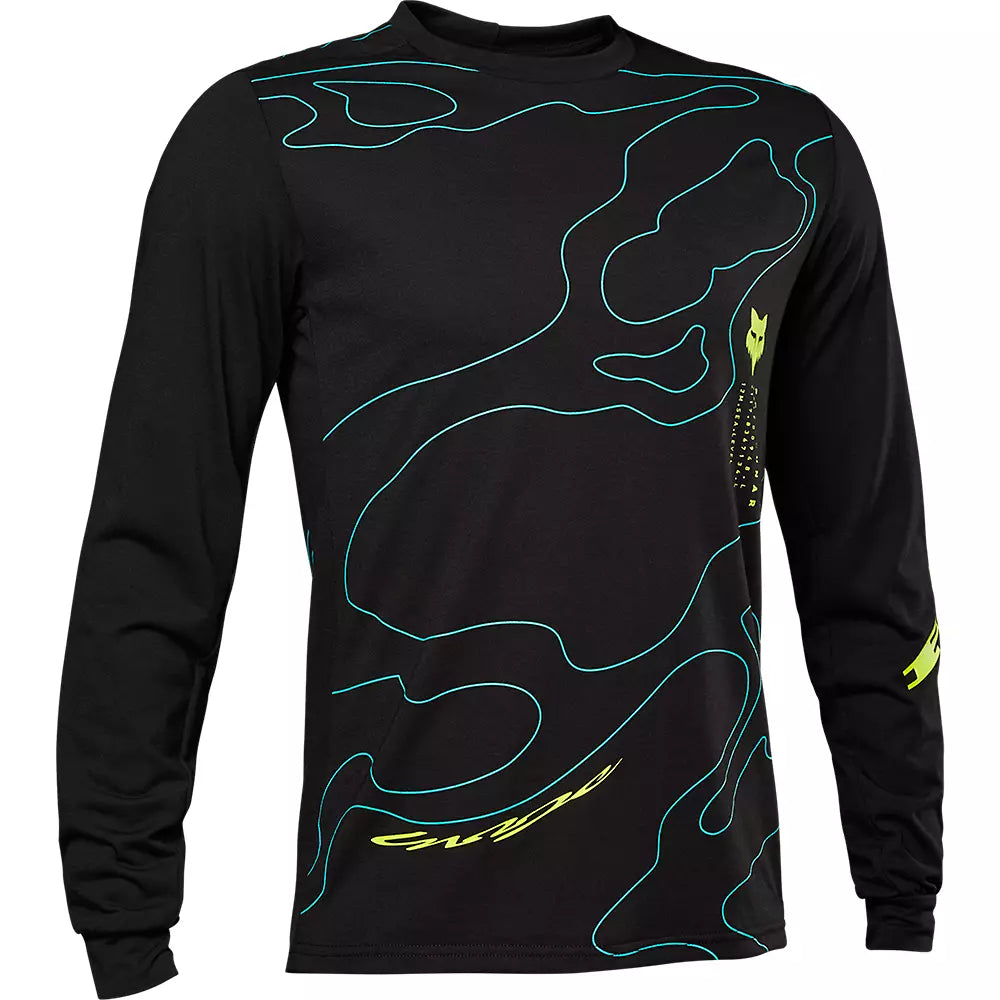 Fox Racing Ranger Dri Release Long Sleeve MTB Jersey Lunar