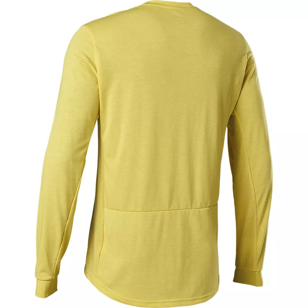 Fox Racing Ranger Dri Release Long Sleeve MTB Jersey - Pear Yellow