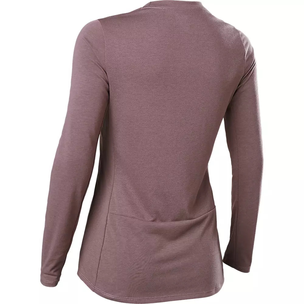 Fox Racing Ranger Dri Release Long Sleeve MTB Jersey - Womens - Plum Perfect