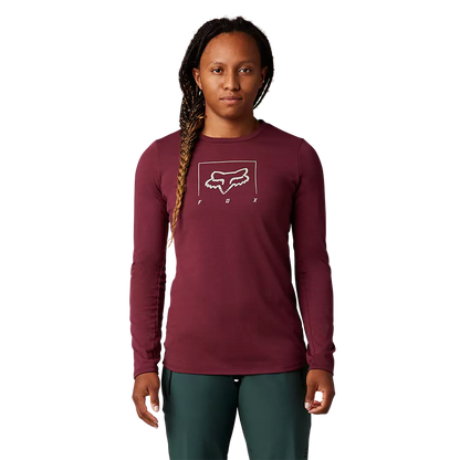 Fox Racing Ranger Dri Release Mid Long Sleeve MTB Jersey - Womens - Dark Maroon