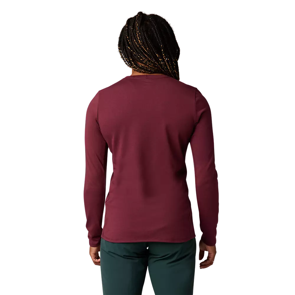 Fox Racing Ranger Dri Release Mid Long Sleeve MTB Jersey - Womens - Dark Maroon