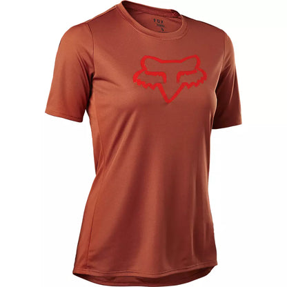 Fox Racing Ranger Foxhead Short Sleeve MTB Jersey - Womens - Red Clay - 2022 Red Clay X-Small 