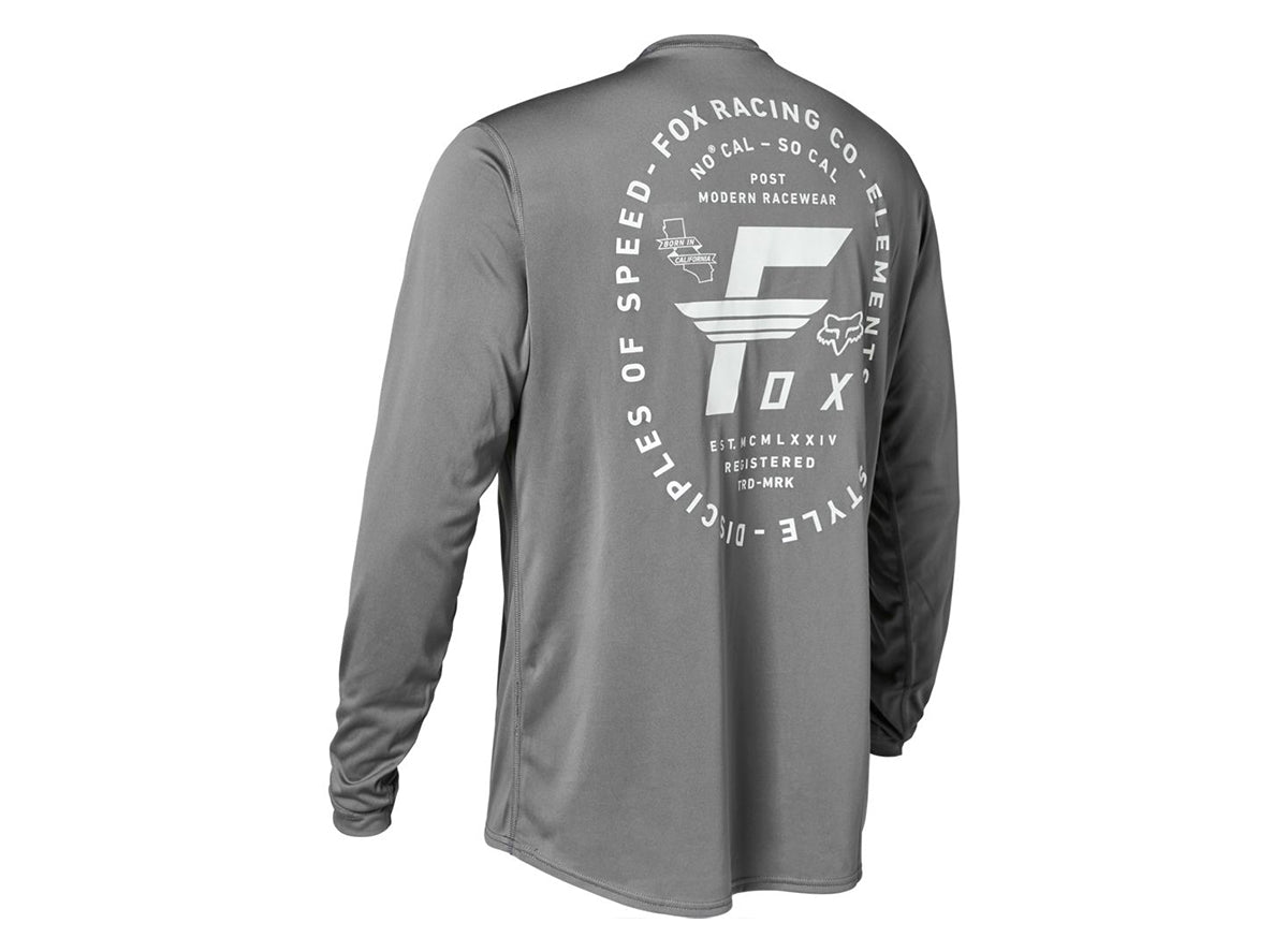 COMMENCAL  FOX RANGER BIG F LONG SLEEVE JERSEY DARK GREY