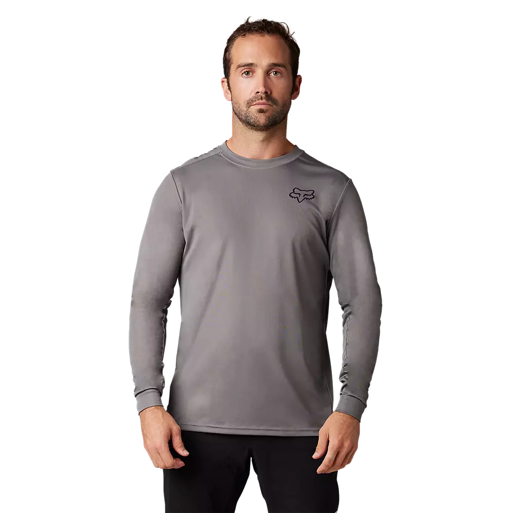 Fox Racing Ranger Long Sleeve MTB Jersey Font Dark Gray