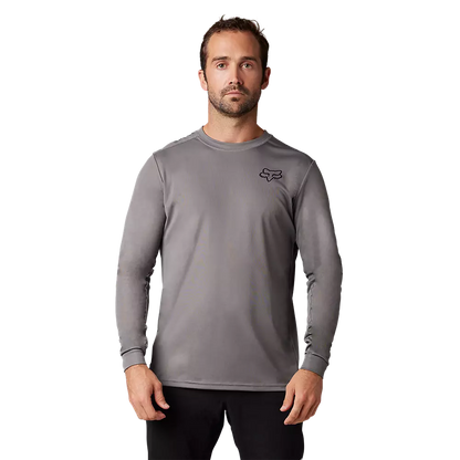 Fox Racing Ranger Long Sleeve MTB Jersey - Font - Dark Gray