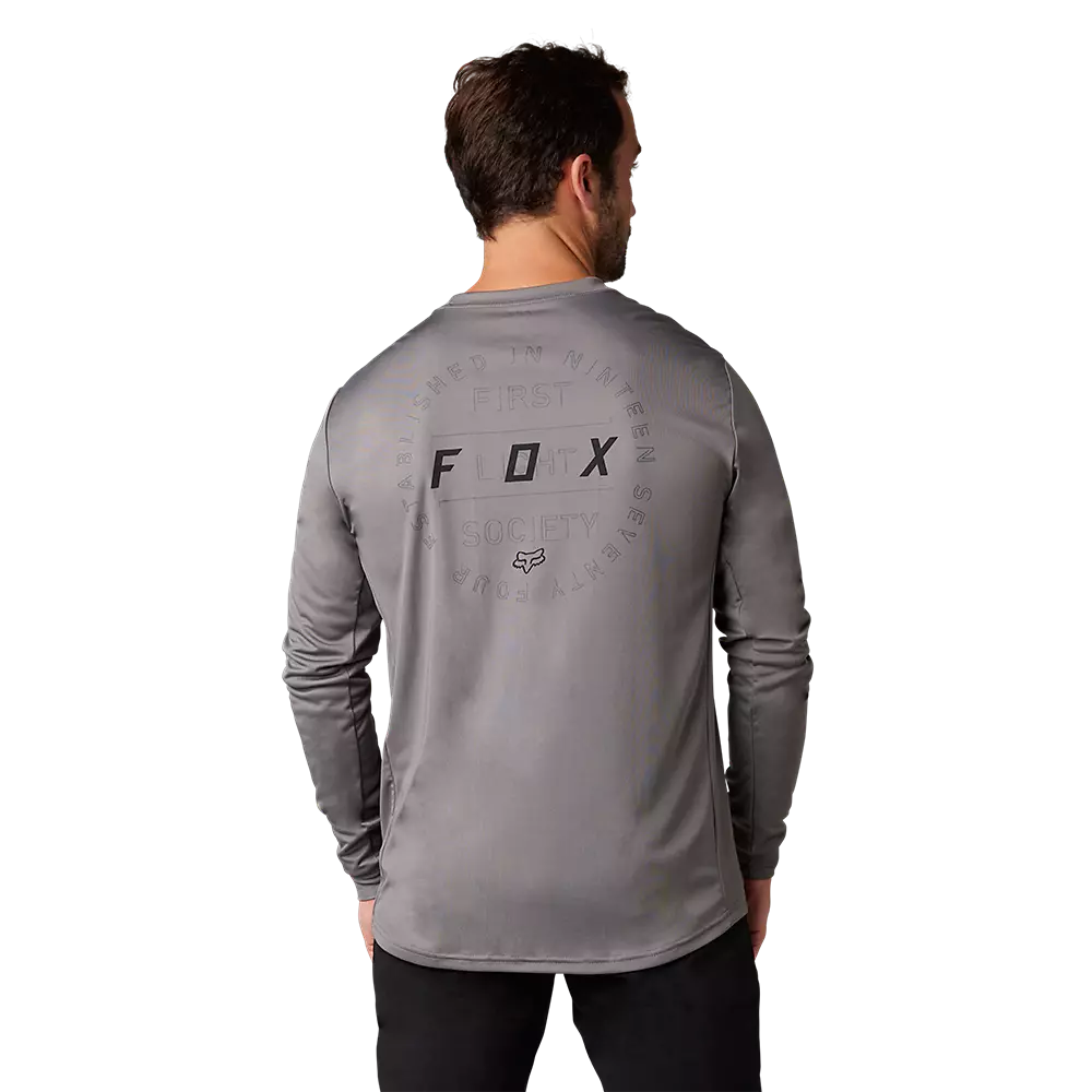 Fox Racing Ranger Long Sleeve MTB Jersey - Font - Dark Gray