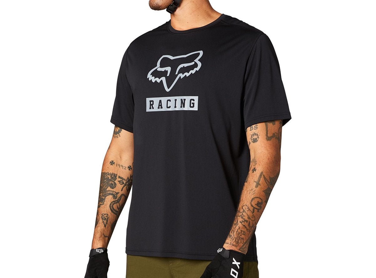 Fox Racing Ranger Short Sleeve MTB Jersey - Block - Black - 2021 Black Small 