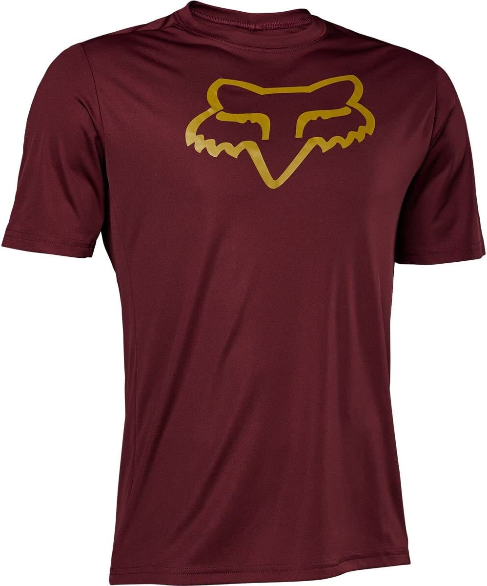 Fox Racing Ranger Short Sleeve MTB Jersey - Dark Maroon - 2022 Dark Maroon Small 