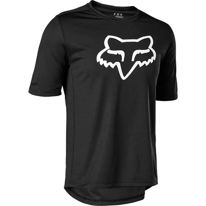 Fox Racing Ranger Short Sleeve MTB Jersey - Youth - Black - 2022 Black Small 