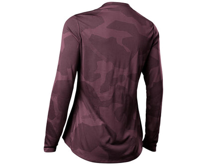 Fox Racing Ranger Tru Dri Long Sleeve MTB Jersey - Womens - Dark Maroon