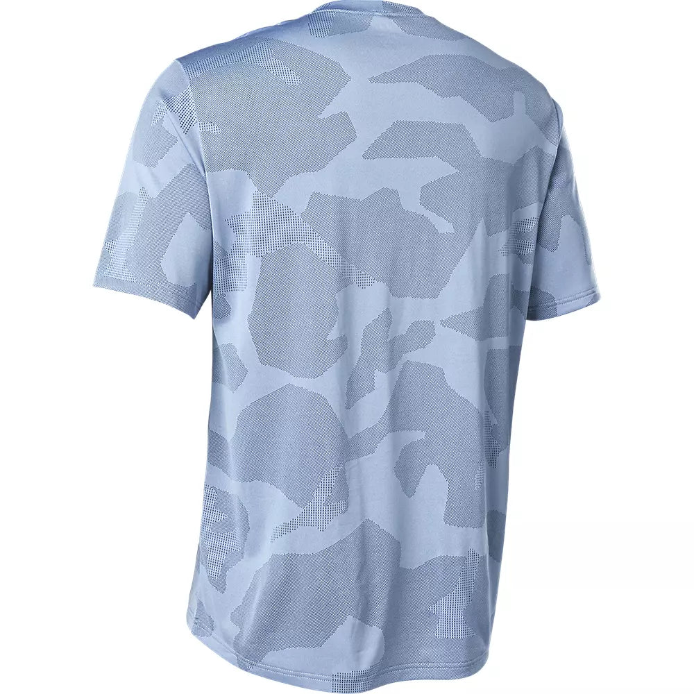 Fox Racing Ranger Tru Dri Short Sleeve MTB Jersey - Dusty Blue