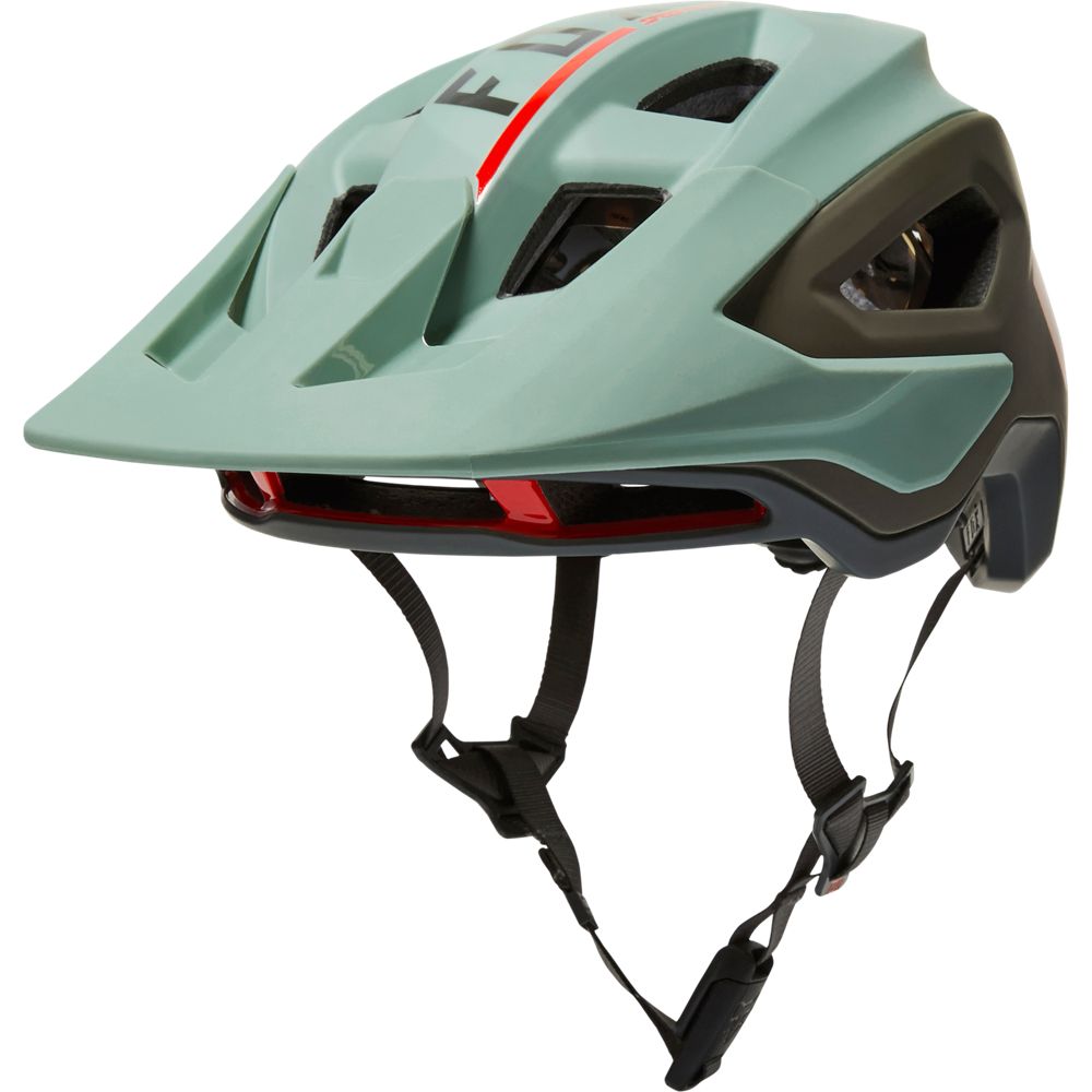 Fox Racing Speedframe Pro Blocked MTB Helmet - Eucalyptus - 2022 Eucalyptus Small 