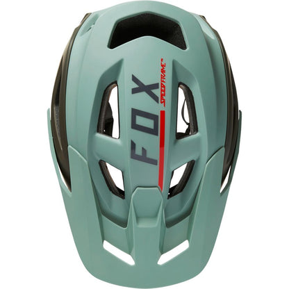 Fox Racing Speedframe Pro MTB Helmet - Blocked - Eucalyptus