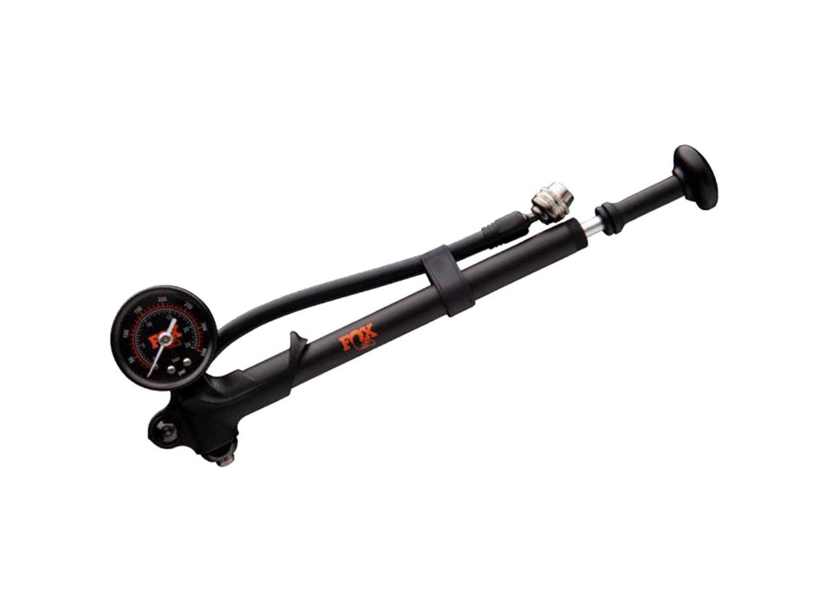 Fox Suspension HP Shock Pump with Swivel Head - Analog Gauge - Black-Orange - 2021 Black - Orange Analog Gauge 