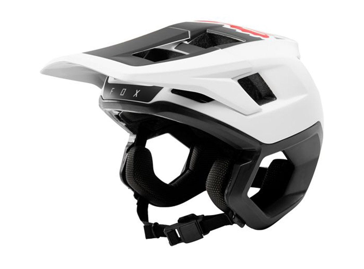 Fox Racing Dropframe MTB Helmet - White-Black - 2019 White - Black Medium 