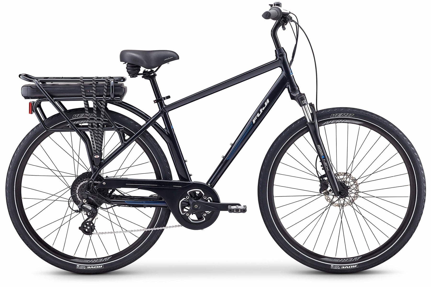 Fuji E-Crosstown USA Electric Bike - Pearl Black Pearl Black 58cm (23") 