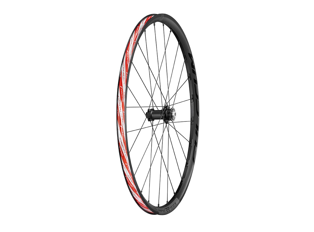 Fulcrum Rapid Red 3 700c DB Wheel - Front Black 12/15x100mm - Centerlock 