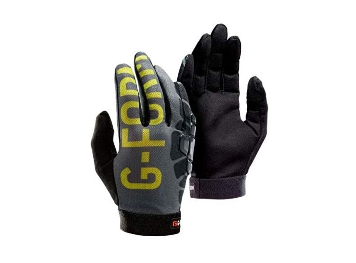 G-Form Sorata Trail Glove - Gray-Acid Green Gray - Acid Green X-Small 