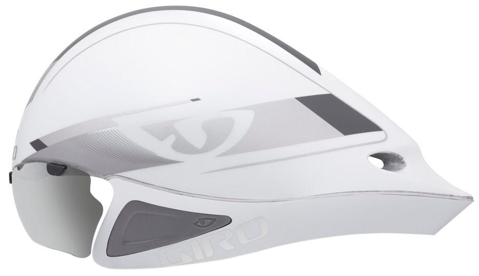 Giro Selector Time Trial Helmet - White-Silver White - Silver Medium/Large 