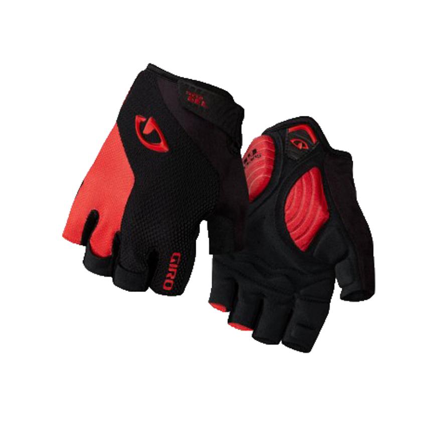 Giro Strade Dure Supergel Road Cycling Glove - Black-Bright Red Black - Bright Red Small 