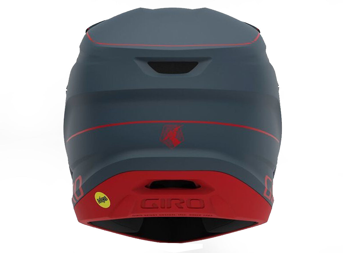 Giro Disciple MIPS Full Face Helmet - Matt Portaro Gray-Red