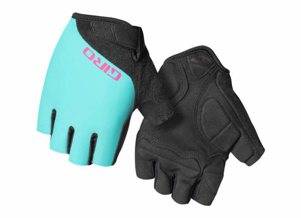 Giro Jag'ette Road Cycling Glove - Womens - Screaming Teal-Neon Pink - 2022 Screaming Teal - Neon Pink Small 