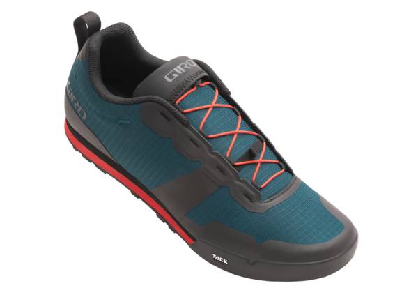 Giro Tracker Fastlace MTB Shoe - Harbor Blue-Bright Red - 2022 Harbor Blue - Bright Red EU 39 