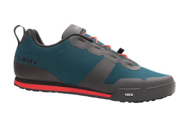 Giro Tracker Fastlace MTB Shoe - Harbor Blue-Bright Red - 2022