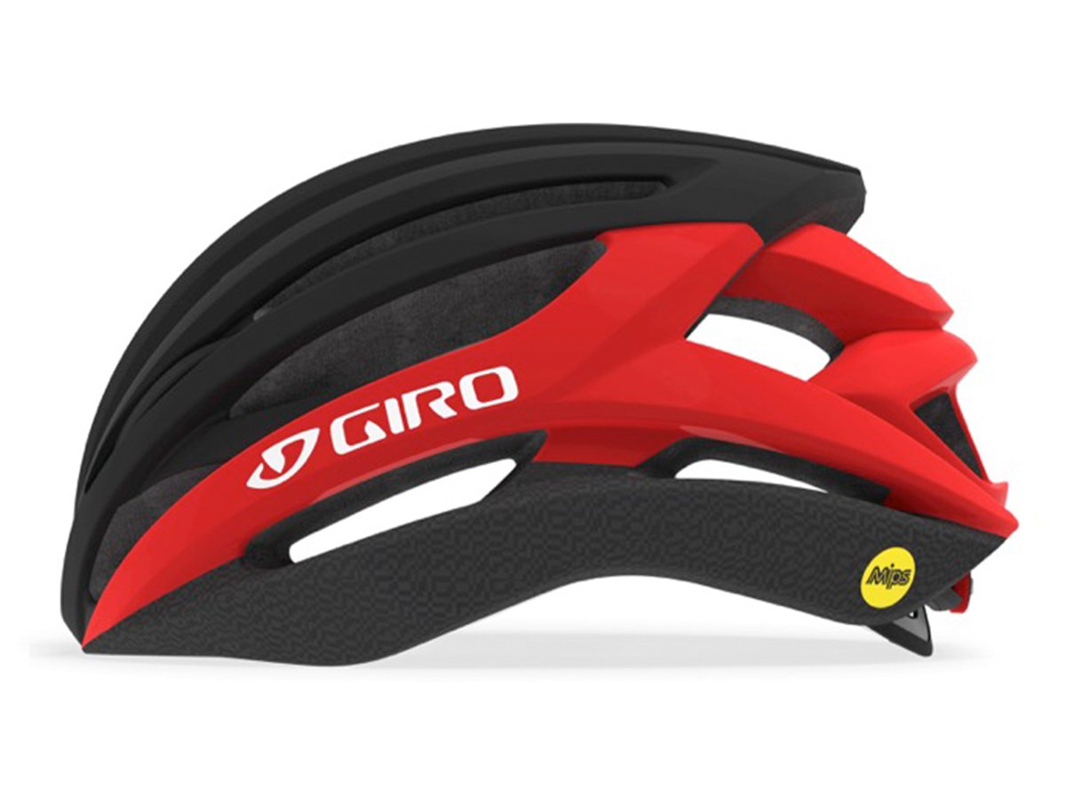 Giro Syntax MIPS Road Helmet - Matt Black-Bright Red - 2019 Matt Black - Bright Red Small 
