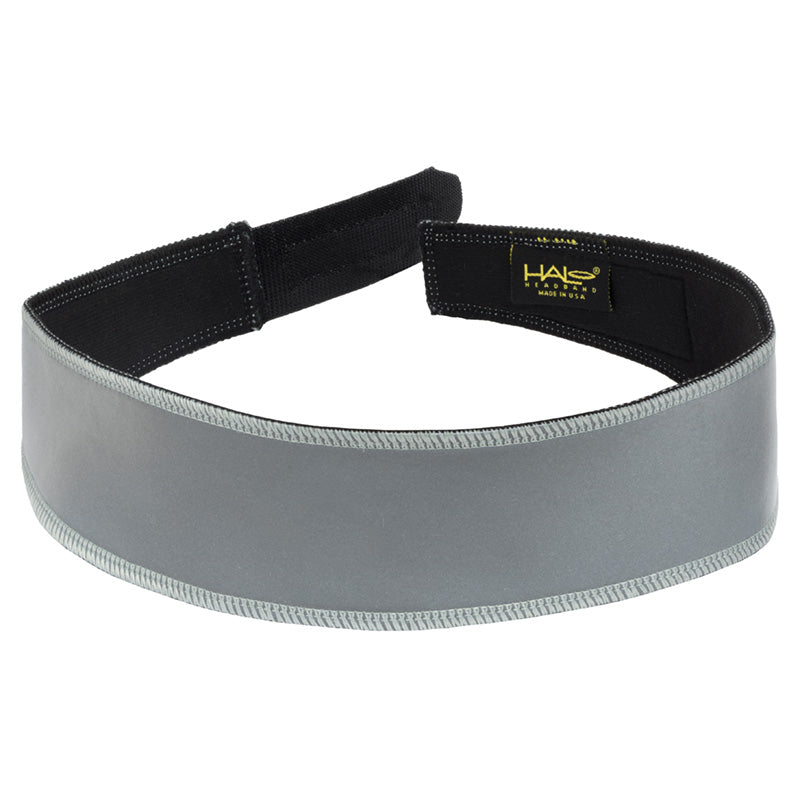 Halo V - Velcro Adjustable Headband - Reflective Silver Reflective Silver One Size 