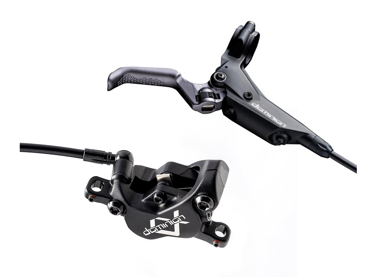 Hayes Dominion A4 Disc Brake and Lever - Rear - Black-Gray Black - Gray  