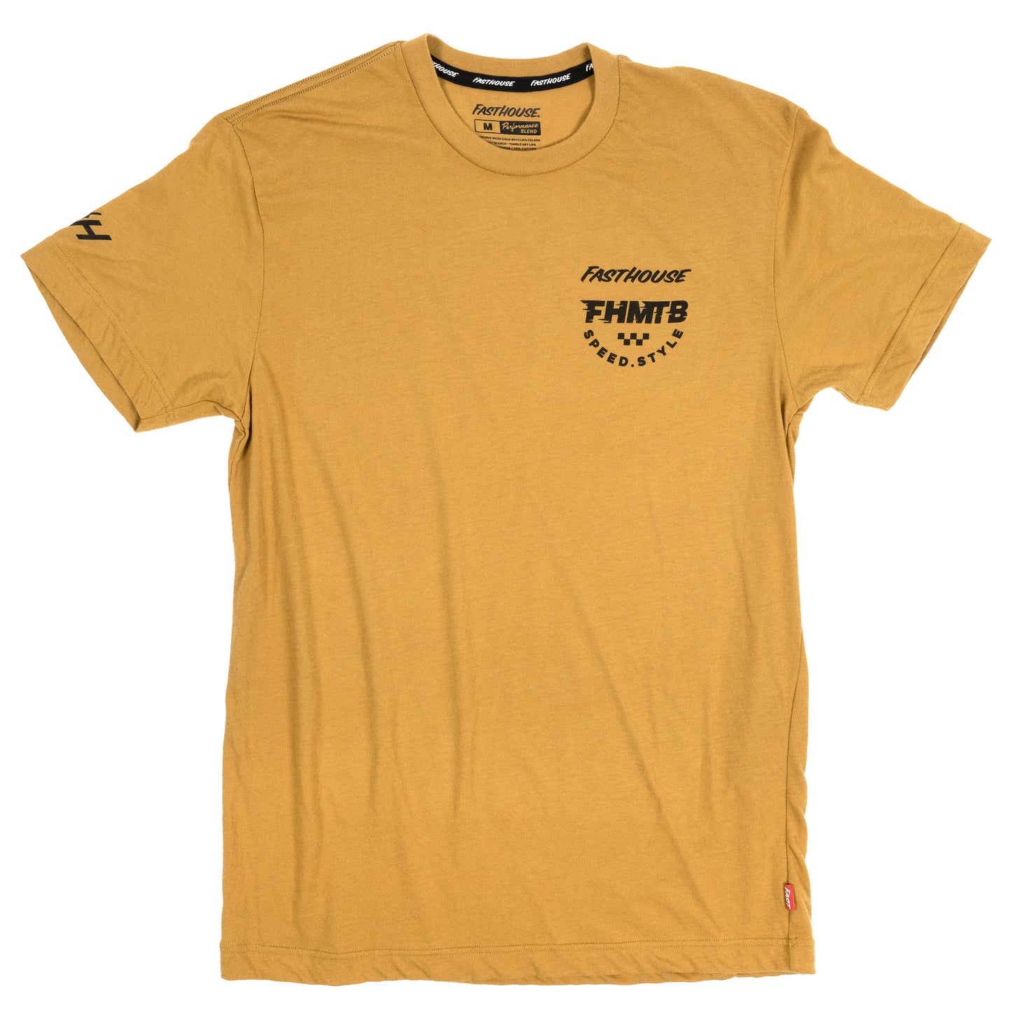 Fasthouse Hierarchy Short Sleeve Tech Tee - Vintage Gold - 2022 Vintage Gold Small 