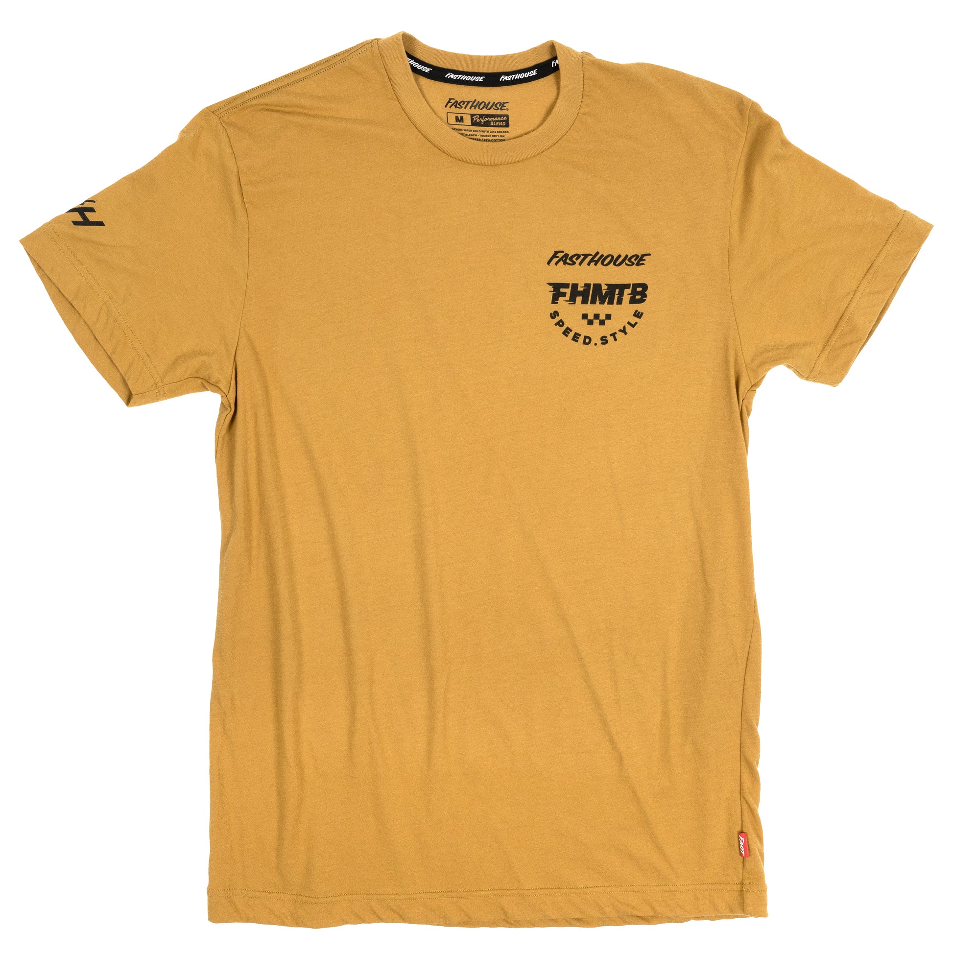 Fasthouse Hierarchy Short Sleeve Tech Tee - Vintage Gold - 2022 Vintage Gold Small 