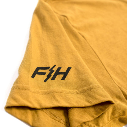 Fasthouse Hierarchy Short Sleeve Tech Tee - Vintage Gold