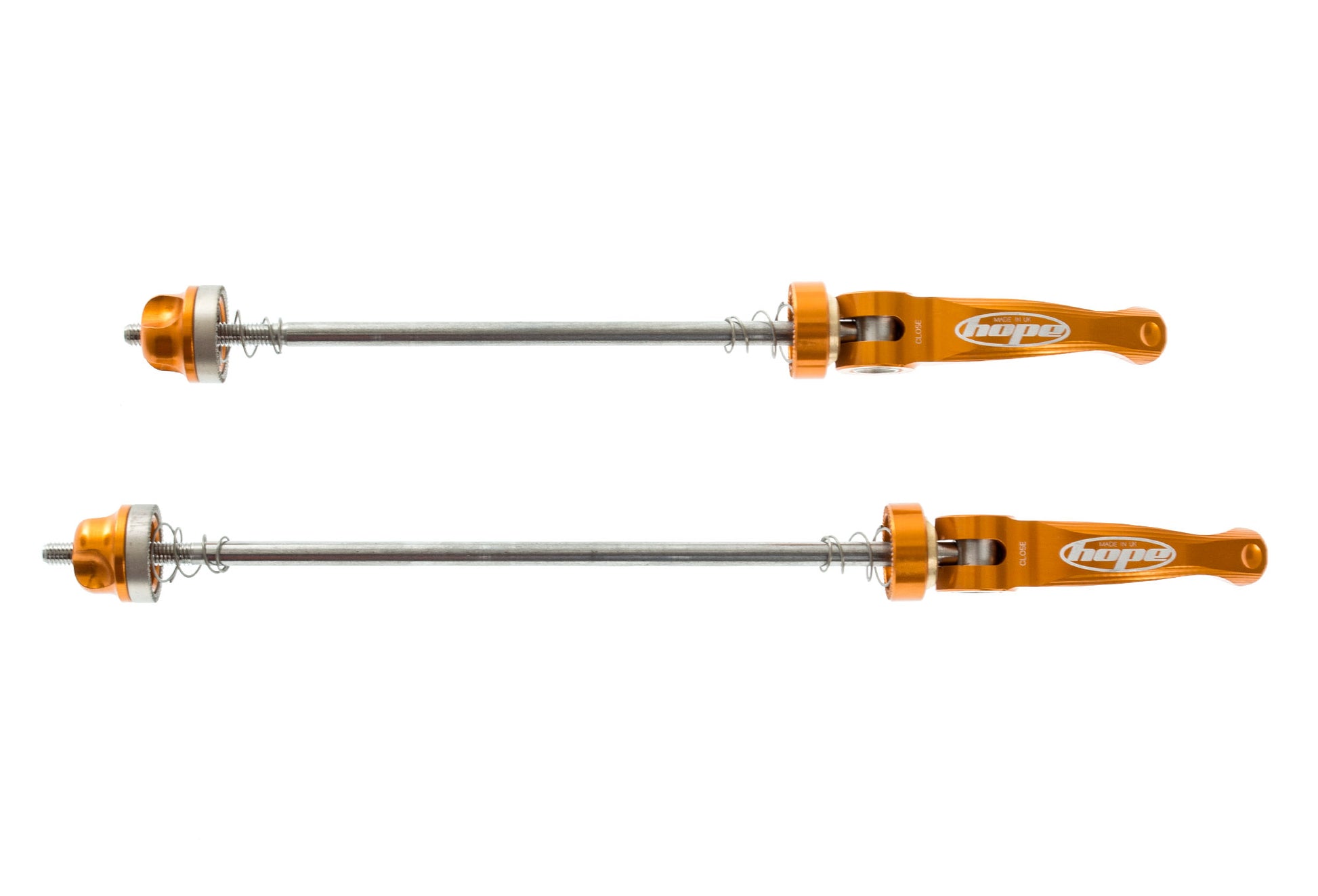 Hope Wheel Skewer - Orange Orange 9mmQR - Pair 