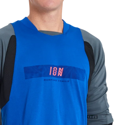 ION Scrub Amp 3/4 Sleeve MTB Jersey - Gray - 2022