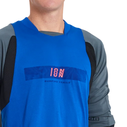 ION Scrub Amp 3/4 Sleeve MTB Jersey - Gray - 2022