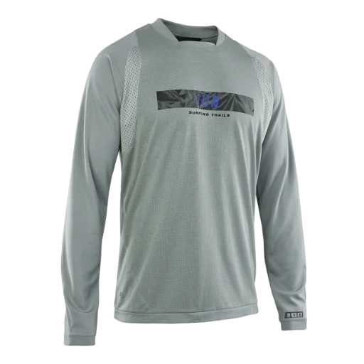 ION Scrub Amp Long Sleeve MTB Jersey - Tidal Green - 2022 621 Tidal Green Small 